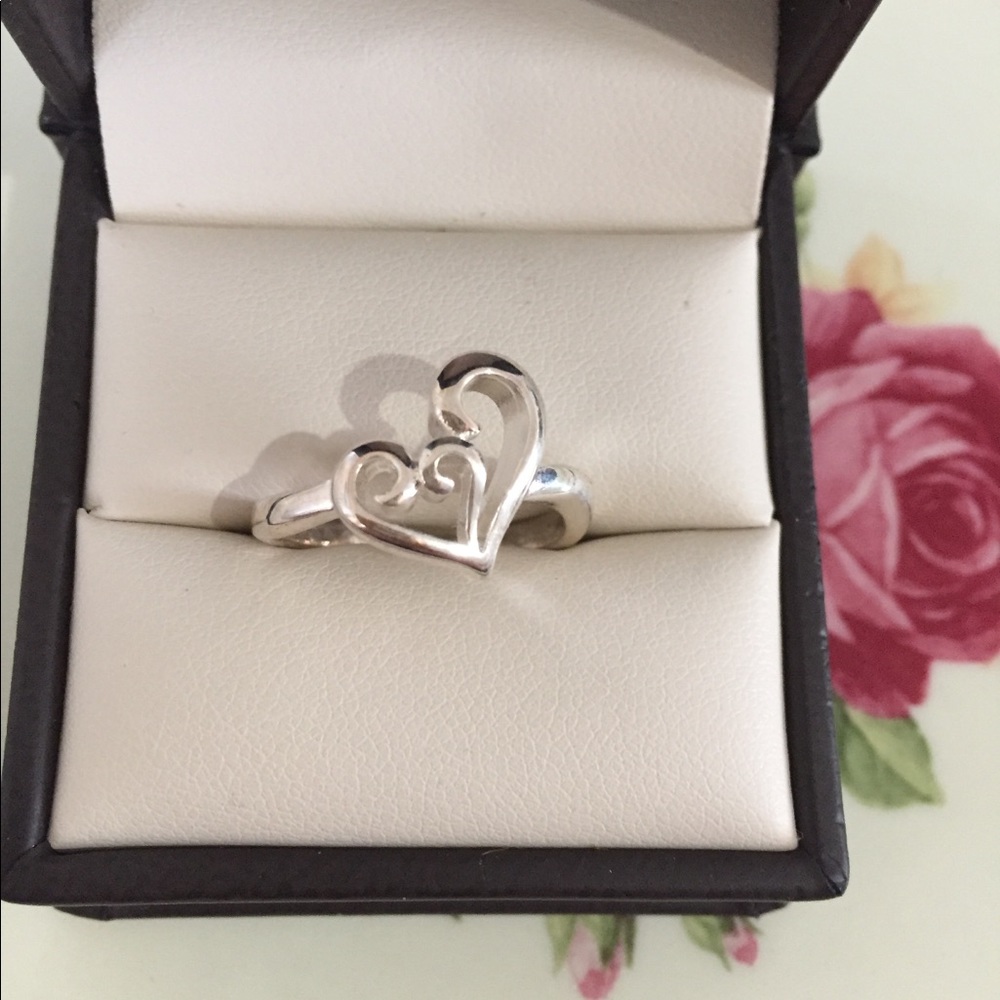 Silver Heart ring 8